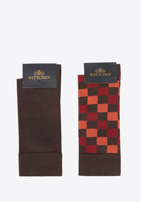 Men's socks gift set, brown-orange, 90-SK-002-X3-40/42, Photo 3
