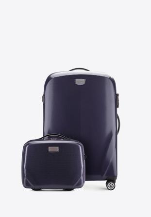 Medium suitcase + Toiletry bag, navy blue, 56-3P-572_4-90, Photo 1