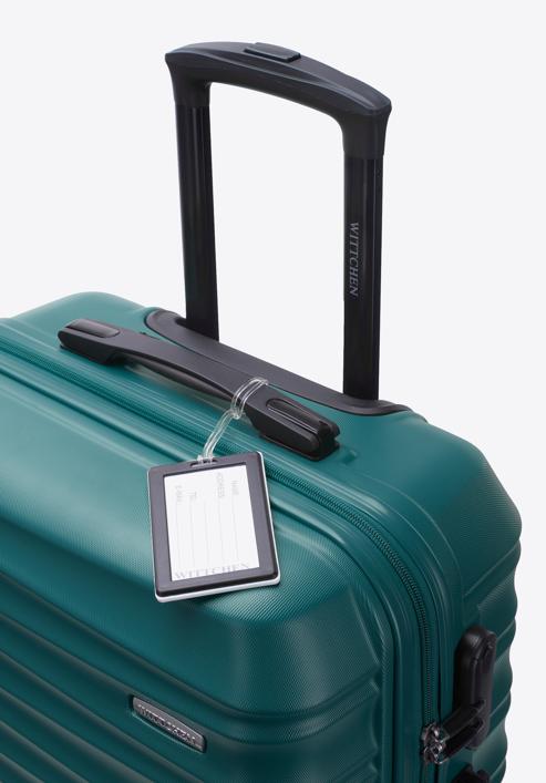 Medium-sized suitcase with luggage tag, green, 56-3A-312-31Z, Photo 2