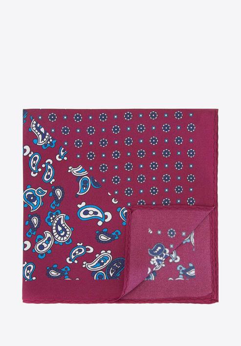 Pocket square gift set, burgundy-navy blue, 92-7Z-001-X1, Photo 11