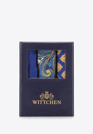 Pocket square gift set, blue-yellow, 92-7Z-001-X1, Photo 1