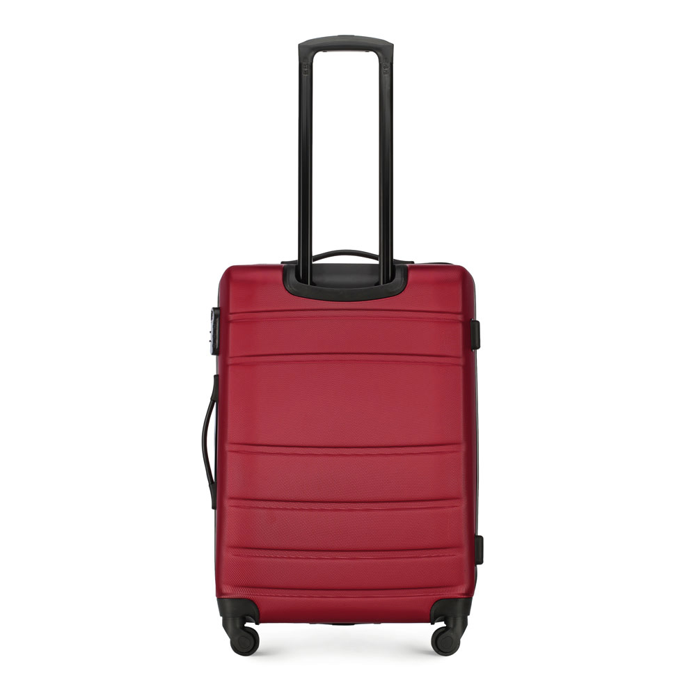 Sada ryhovaných ABS kufrov 56-3A-65K-35, Vyberte variant červená