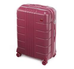 Zestaw walizek z polikarbonu żłobionych, zgaszony czerwony, 56-3P-82S-35, Zdjęcie 1