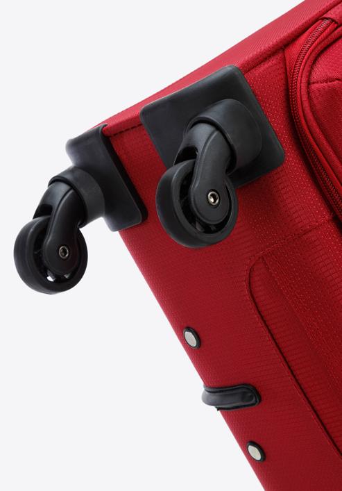 Medium-sized soft shell suitcase, red, 56-3S-852-80, Photo 6