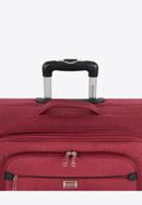 Zestaw walizek miękkich z czerwonym suwakiem, bordowy, 56-3S-50S-91, Zdjęcie 12