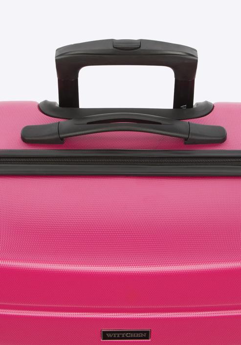 Zestaw walizek z ABS-u żłobionych, różowy, 56-3A-65S-01, Zdjęcie 8