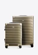Zestaw walizek z aluminium, złoty, 56-3H-10S-86, Zdjęcie 1