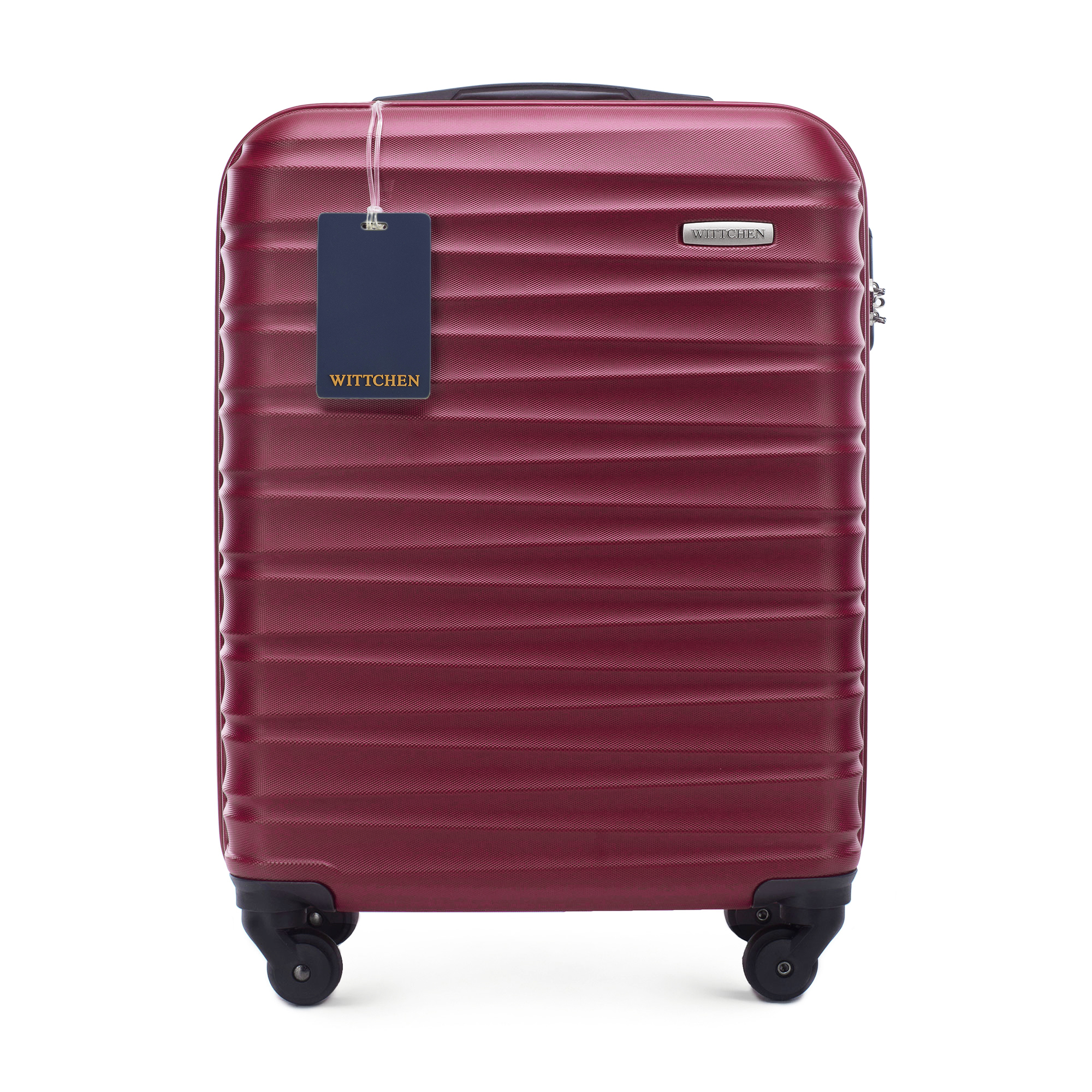 Malý kufor a identifikátor z ABS s logom WITTCHEN, bordový 56-3A-311-31Z6