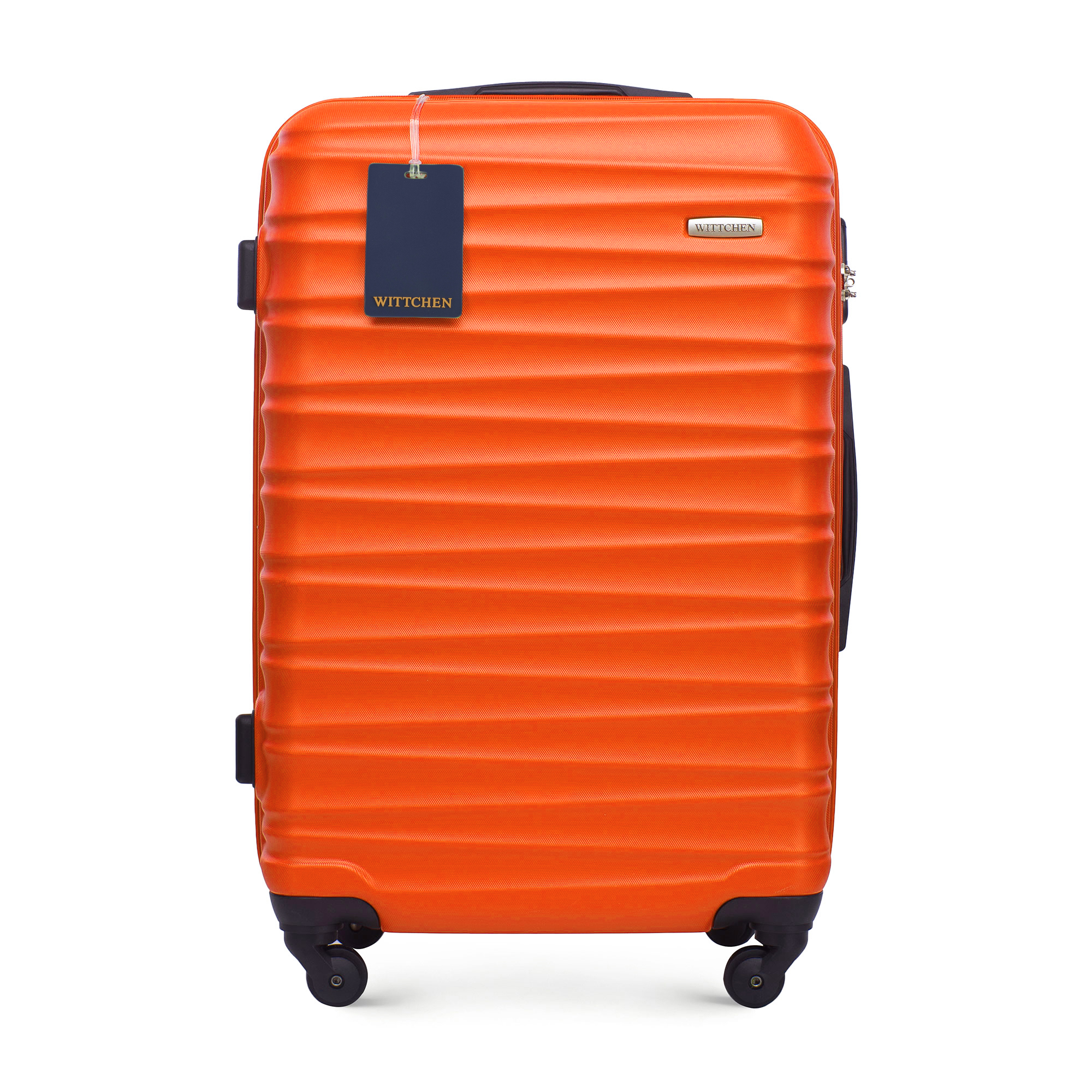 Stredný kufor a identifikátor z ABS s logom WITTCHEN, oranžový 56-3A-312-55Z6