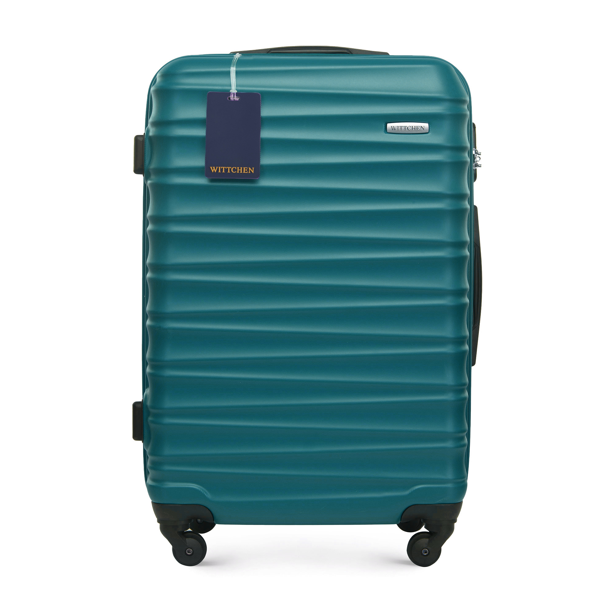 Stredný kufor a identifikátor z ABS s logom WITTCHEN, zelený 56-3A-312-85Z6