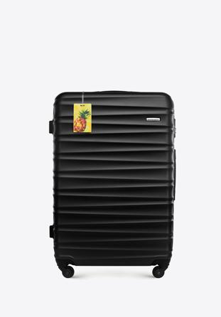Duża walizka z ABS - u z identyfikatorem, czarny, 56-3A-313-11Z2, Zdjęcie 1