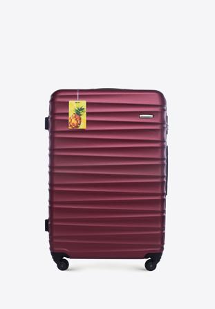 Duża walizka z ABS - u z identyfikatorem, bordowy, 56-3A-313-31Z2, Zdjęcie 1