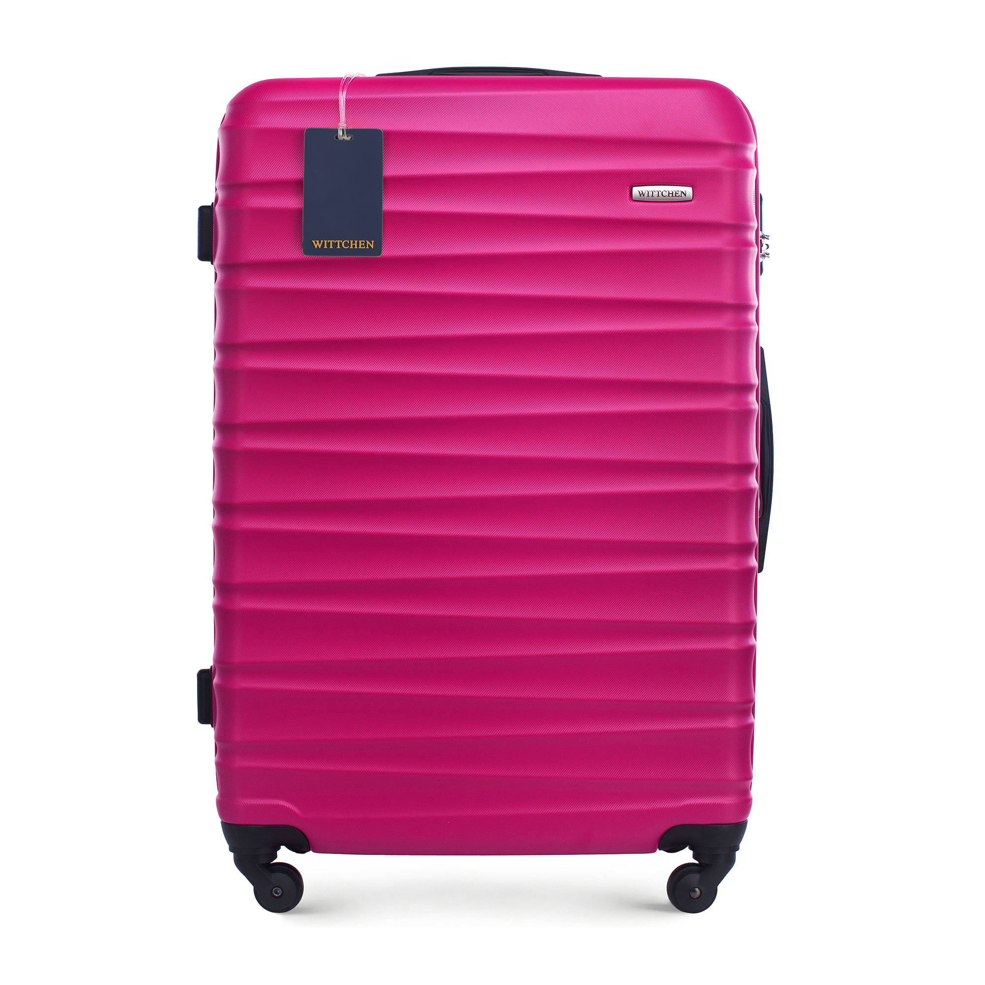 Veľký kufor ABS a identifikátor s logom WITTCHEN, ružový 56-3A-313-34Z6