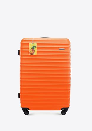 Duża walizka z ABS - u z identyfikatorem, pomarańczowy, 56-3A-313-55Z2, Zdjęcie 1