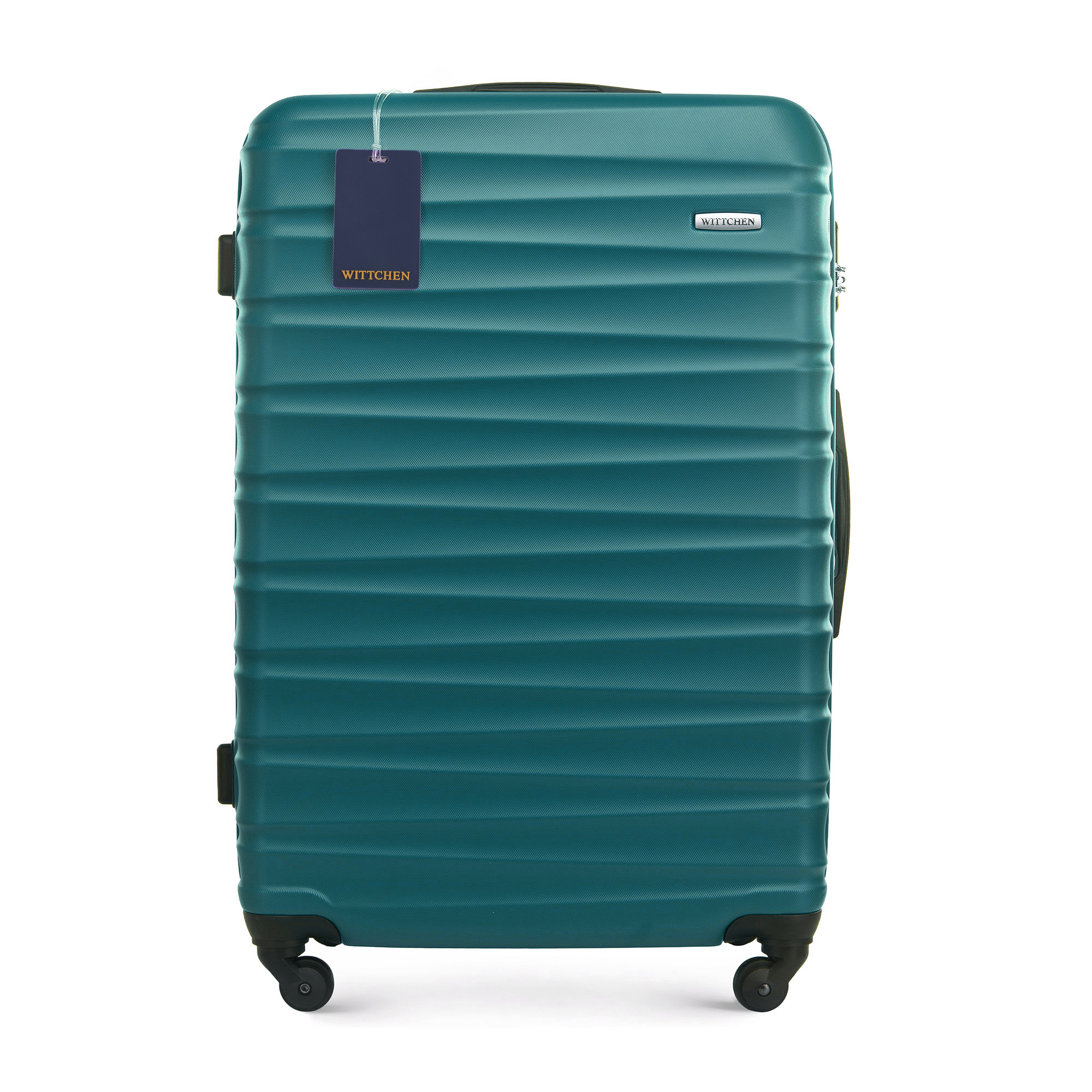 Veľký kufor ABS a identifikátor s logom WITTCHEN, zelený 56-3A-313-85Z6