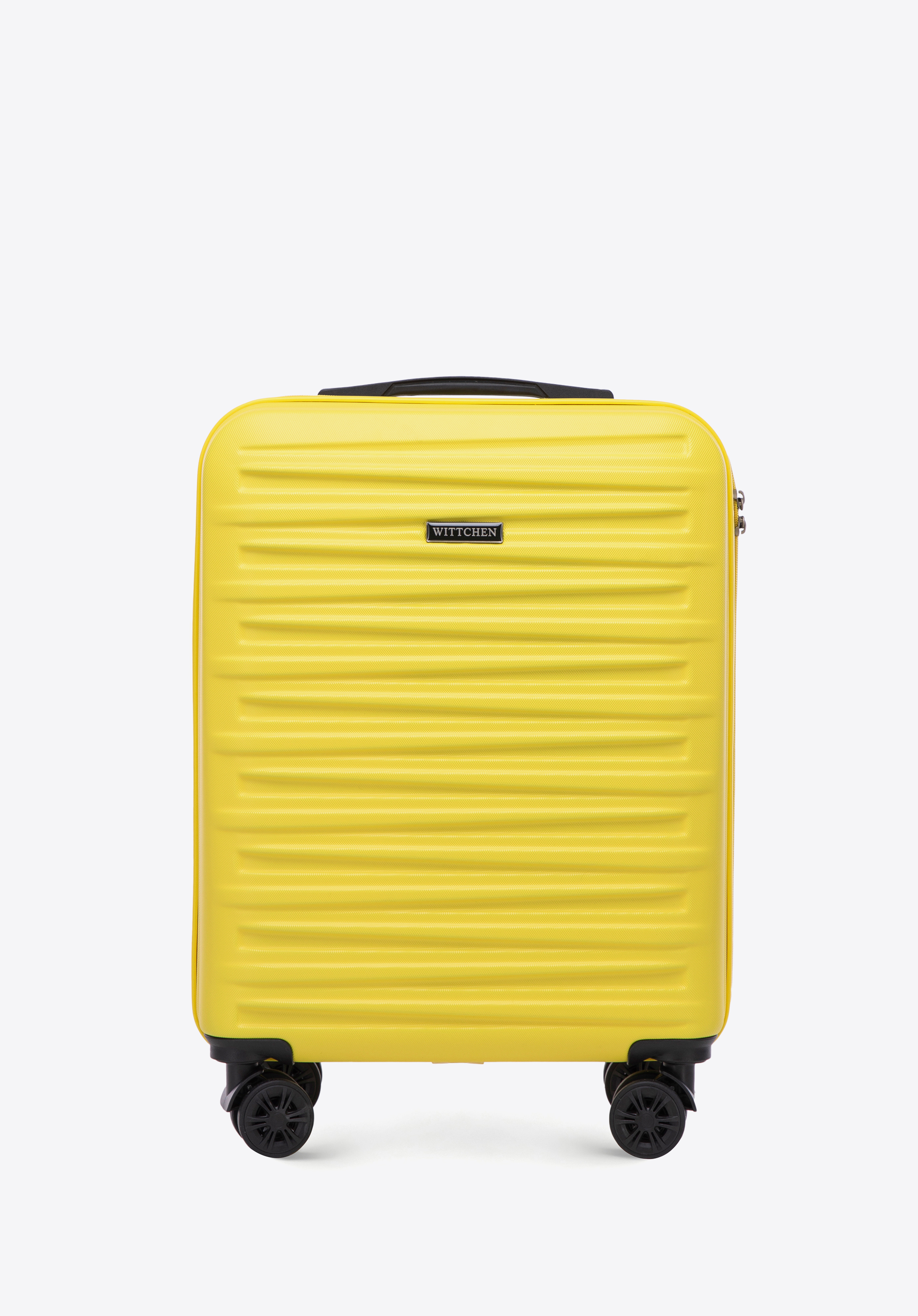 Zestaw walizki kabinowej i kosmetyczki z ABS-u, żółty, 56-3A-00Z-50, Zdjęcie 1