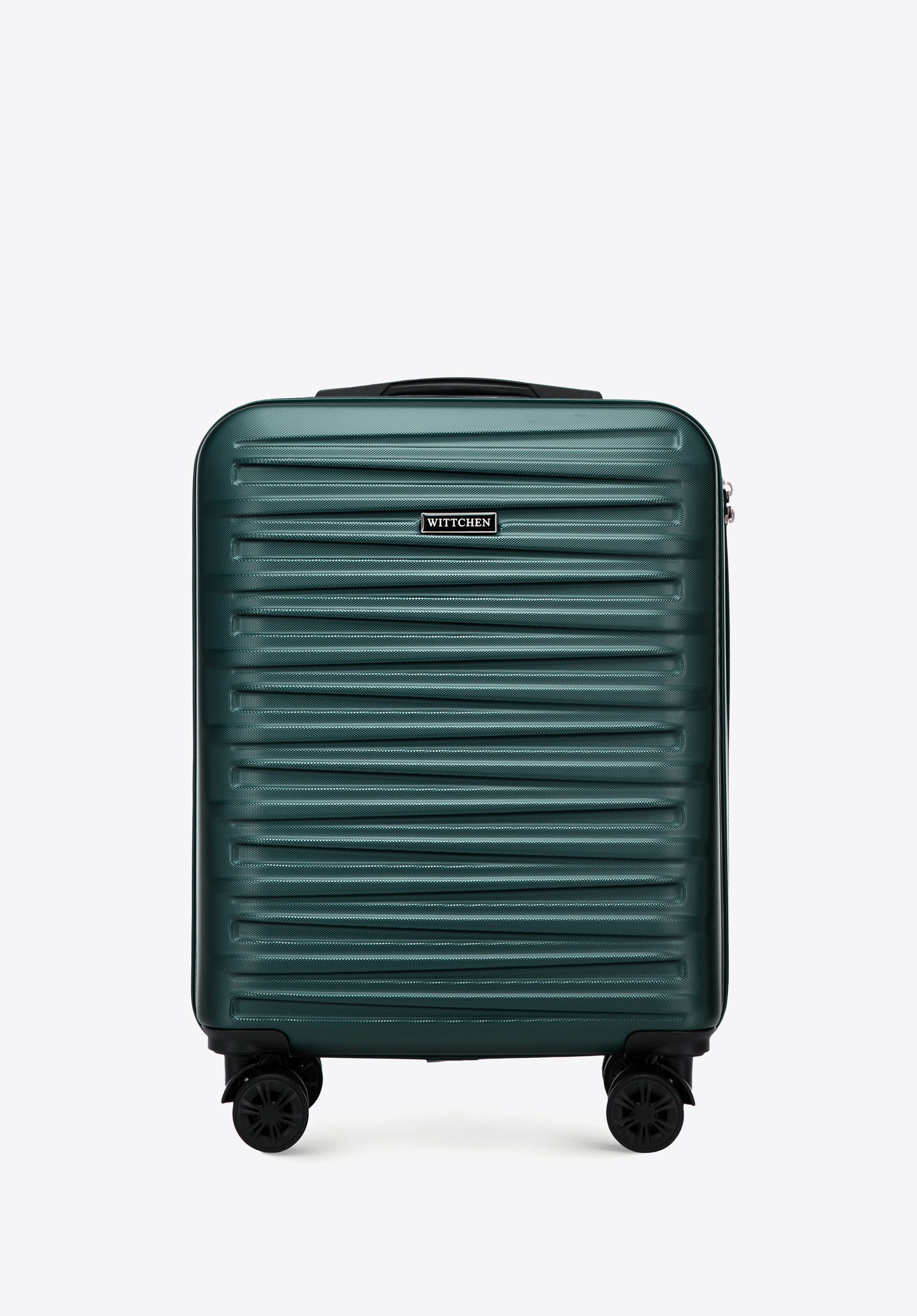 Zestaw walizki kabinowej i kosmetyczki z ABS-u, zielony, 56-3A-00Z-85, Zdjęcie 1